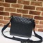 Gucci GG embossed Signature messenger Bag 406410 Black