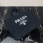 Prada Large raffia tote bag 1BG392 Black 2022