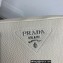 Prada Leather bag with shoulder strap 1BH082 Creamy 2022