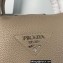 Prada Small Leather HandBag with shoulder strap 1BC145 Camel 2022