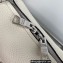 Prada Small Leather HandBag with shoulder strap 1BC145 White 2022