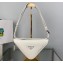 Prada Saffiano leather belt bag 2VL039 White 2022