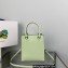 Prada embossed triangle logo Leather handbag 1BA333 Light Green 2022