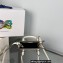 Prada embossed triangle logo Leather handbag 1BA333 White 2022