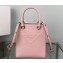 Prada embossed triangle logo Leather handbag 1BA333 Pink 2022