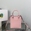 Prada embossed triangle logo Leather handbag 1BA333 Pink 2022