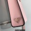 Prada embossed triangle logo Leather handbag 1BA333 Pink 2022