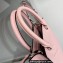 Prada embossed triangle logo Leather handbag 1BA333 Pink 2022