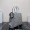 Prada Embroidered handbag 1BA342 Black/Gray 2022