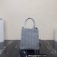 Prada Embroidered handbag 1BA343 Blue/Gray 2022