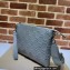 Gucci GG embossed medium messenger Bag 696009 Gray