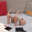 Valentino Heel 15.5cm platform 4cm Tan-Go Sandals in patent leather Nude 2022