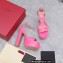 Valentino Heel 15.5cm platform 4cm Tan-Go Sandals in patent leather Pink 2022