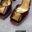 Valentino Heel 13cm platform 3.5cm ONE STUD open-toe Pumps in patent leather Burgundy 2022