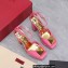 Valentino Heel 13cm platform 3.5cm ONE STUD open-toe Pumps in patent leather Pink 2022