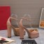 Valentino Heel 13cm platform 3.5cm ONE STUD open-toe Pumps in patent leather Nude 2022