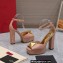 Valentino Heel 13cm platform 3.5cm ONE STUD open-toe Pumps in patent leather Nude 2022