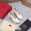 Valentino Heel 15.5cm platform 5.5cm Tan-Go Pointy Pumps in patent leather White 2022