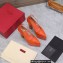 Valentino Heel 15.5cm platform 5.5cm Tan-Go Pointy Pumps in patent leather Orange 2022