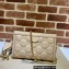 Gucci GG Matelassé leather small bag 702200 Beige