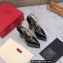 Valentino Heel 15.5cm platform 5.5cm Tan-Go Pointy Pumps in patent leather Black 2022