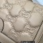 Gucci GG Matelassé leather small bag 702200 Beige