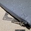 Gucci GG embossed medium messenger Bag 696009 Gray