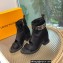Louis Vuitton Satin Moonlight Ankle Boots Black 2022