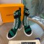 Louis Vuitton Satin Moonlight Half Boots Green 2022