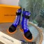 Louis Vuitton Satin Moonlight Half Boots Blue 2022