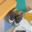 Louis Vuitton Suede Lous Open Back Sneakers Black/Gray 2022
