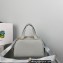 Prada Perforated logo Leather Handbag 1BH078 Gray 2022