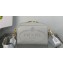 Prada Perforated logo Leather shoulder bag 1BH187 Gray 2022