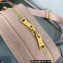 Prada Perforated logo Leather shoulder bag 1BH187 Nude Pink 2022