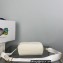 Prada Perforated logo Leather shoulder bag 1BH187 White 2022