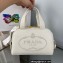 Prada Perforated logo Leather Handbag 1BH078 White 2022