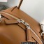Prada Small brushed leather handbag 1BA366 Brown 2022
