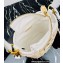 Prada Wicker and canvas bucket bag 1BE062 White 2022