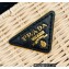 Prada Wicker and canvas bucket bag 1BE062 Black 2022