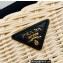 Prada Wicker and canvas tote bag 1BG835 Black 2022