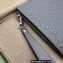 Gucci GG Embossed Pouch Clutch Bag 625569 Gray