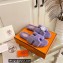 Hermes Woolskin with iconic "H" Oran Sandals Purple