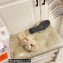 Hermes Woolskin with iconic "H" Oran Sandals Beige