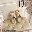 Hermes Woolskin with iconic "H" Oran Sandals Beige