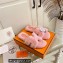Hermes Woolskin with iconic "H" Oran Sandals Pink
