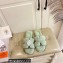Hermes Woolskin with iconic "H" Oran Sandals Light Green