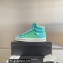 Chanel Heel 2.5cm Chain Calfskin and Tweed Mid-top Sneakers Green 2022
