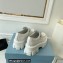 Prada Brushed leather Monolith loafers 1D649M White