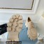 Prada Brushed leather Monolith lace-up loafers 1E708L Beige