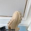 Prada Brushed leather Monolith lace-up loafers 1E708L Beige